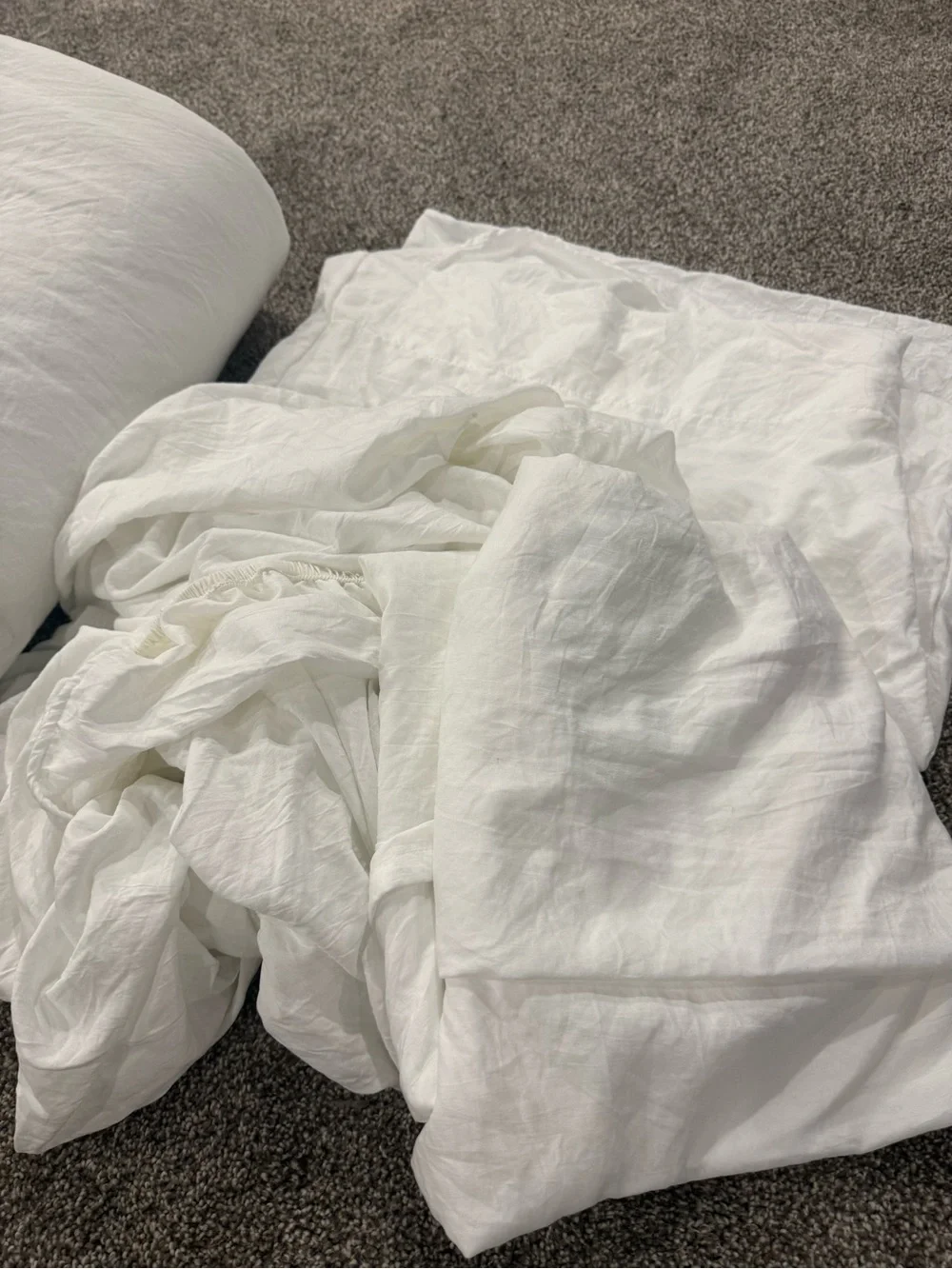 Classic White Linen Sheet Set - Soft Breathable Bedding